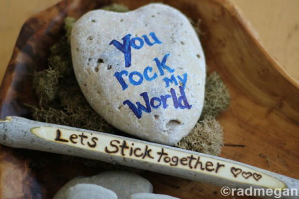 Sticks and Stones Valentines Day Crafts.