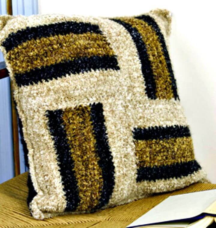 Striped Throw Pillow.