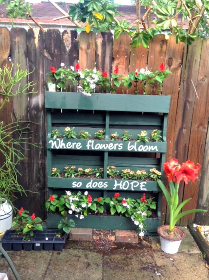 Vertical Pallet Garden.