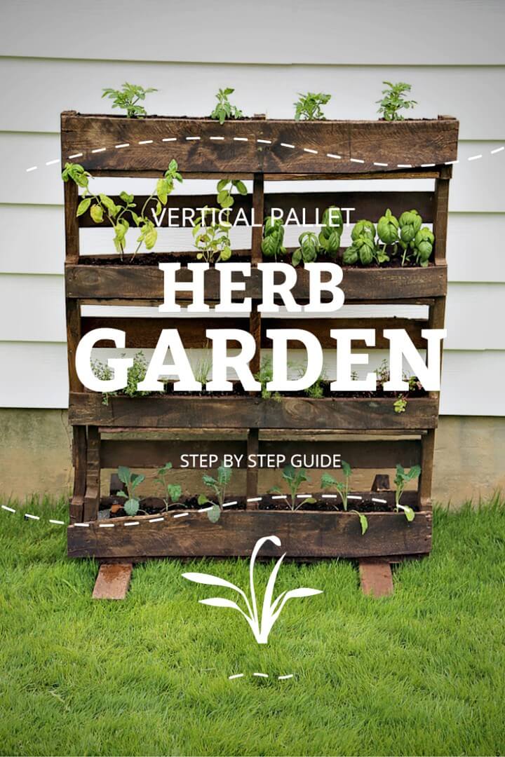 Vertical Pallet Herb Garden.