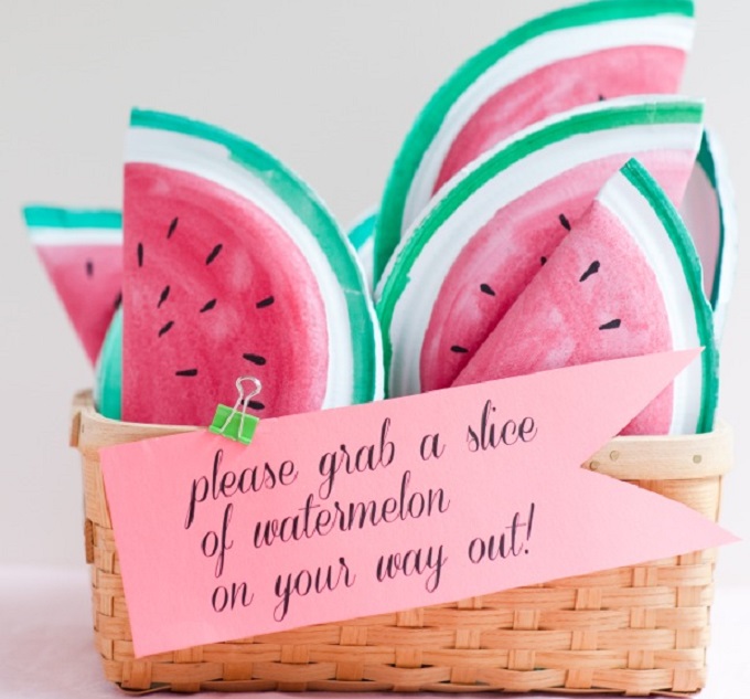 Watermelon Treat Bags. Party Favor Bag Ideas