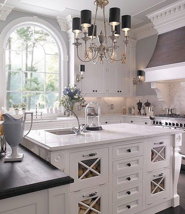 White Kitchen with Good Light. Kitchen lighting ideas