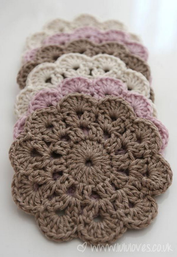 Beautiful Crochet Coasters. Crochet and Knit Project