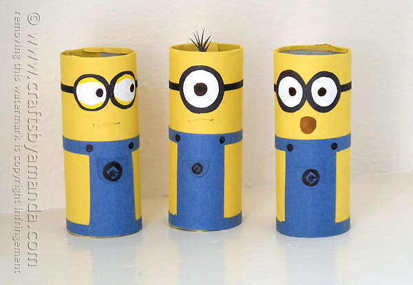 Cardboard Tube Minions.