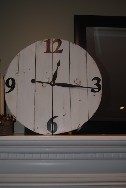 Clock From Fence Posts.