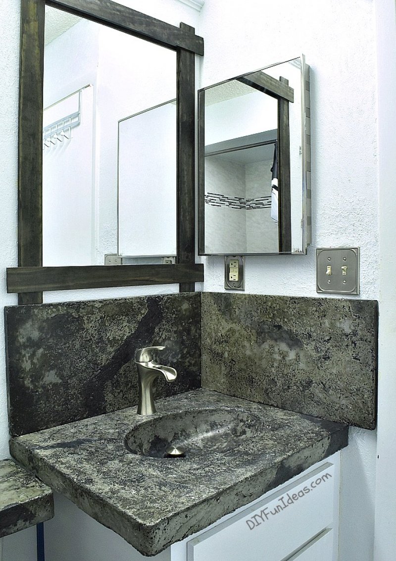 Concrete Vanity Sink.