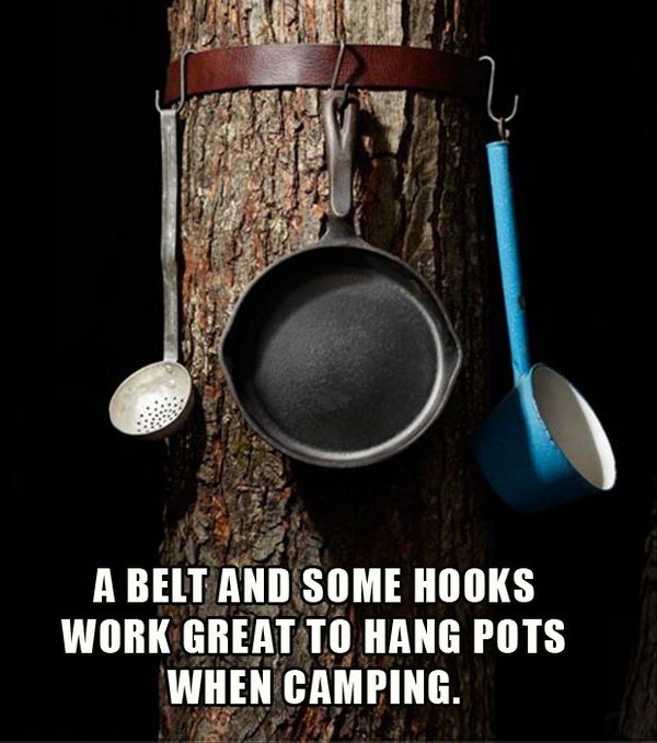 Creative way to Hang Your Pots and Pans.