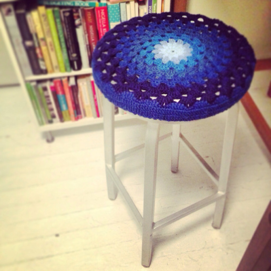 Crochet Stool Covers.