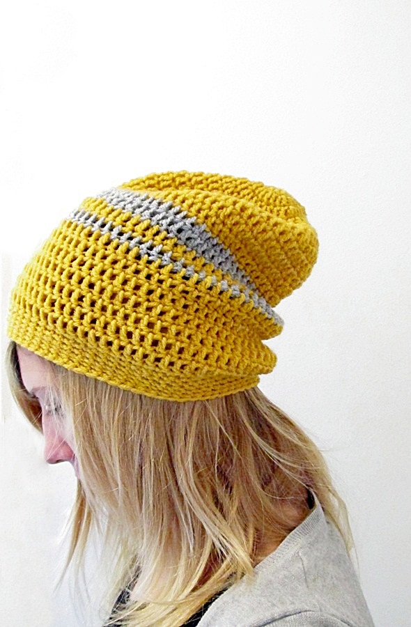 Crochet a Slouchy Beanie.