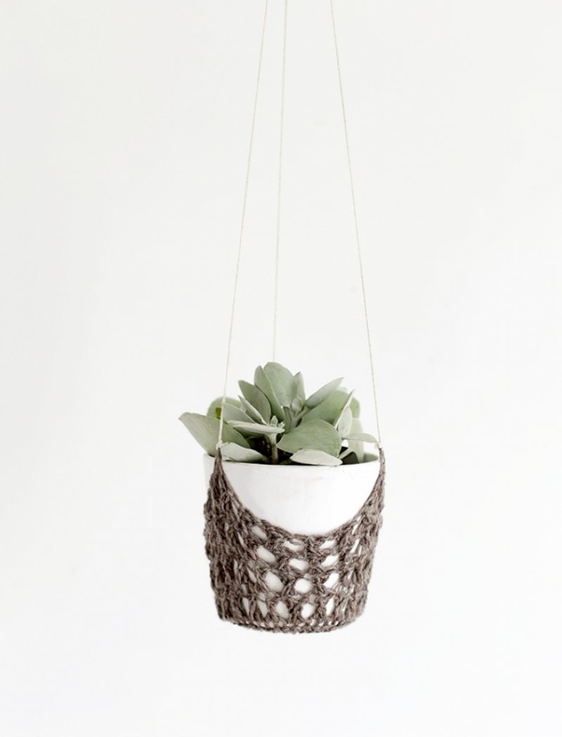 Cute hanging plant holder.