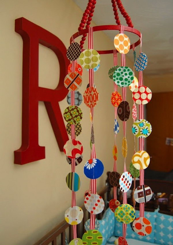 DIY Beaded Mobile.