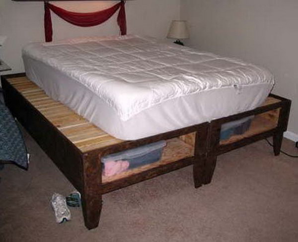 DIY Bed with storage.