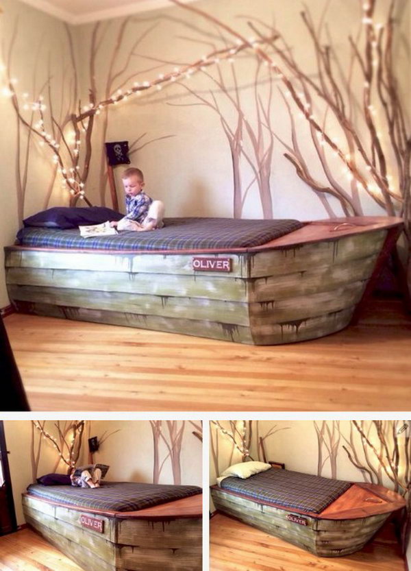DIY Boat Bed Frame.