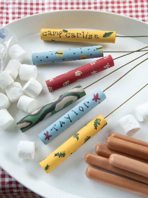 DIY Camp Roasting Sticks.