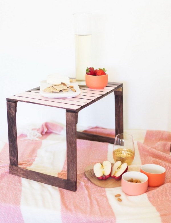 DIY Mini Picnic Tables.