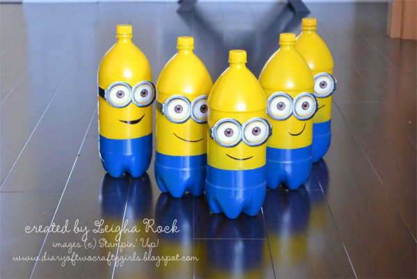 DIY Minions Made with Plastic Bottles.