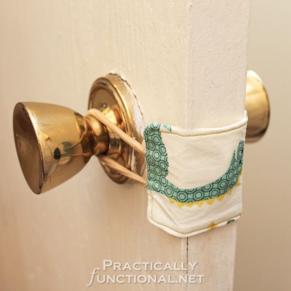 DIY Nursery Door Latch Cover, Decorating a Baby Room