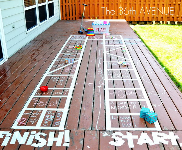 DIY Outdoor Board Games.