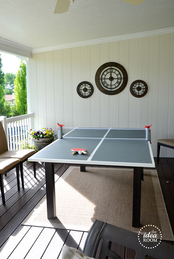 DIY Ping Pong Table.