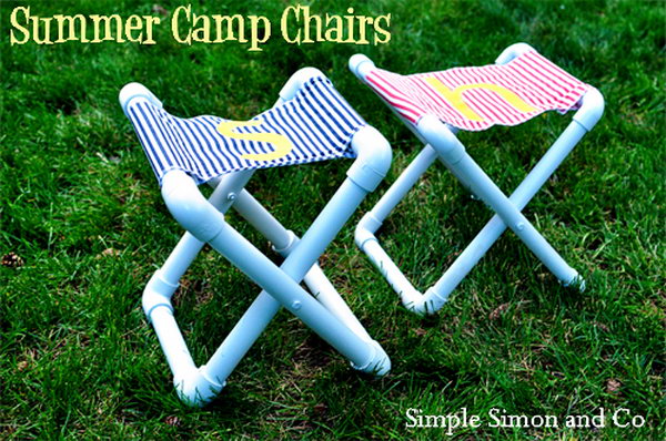DIY Summer Camp PVC Chair.