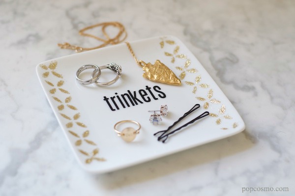 DIY jewelry tray. DIY Bathroom décor