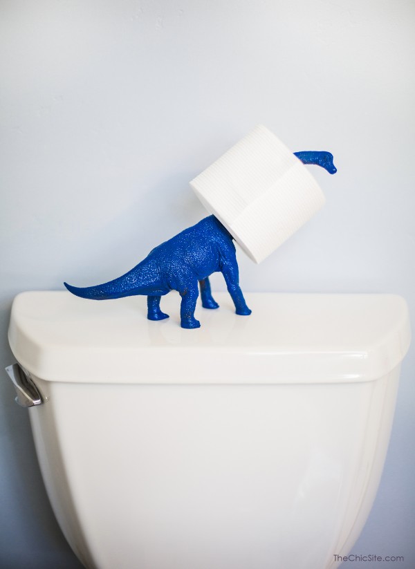 Dinosaur Toilet Paper Holder.