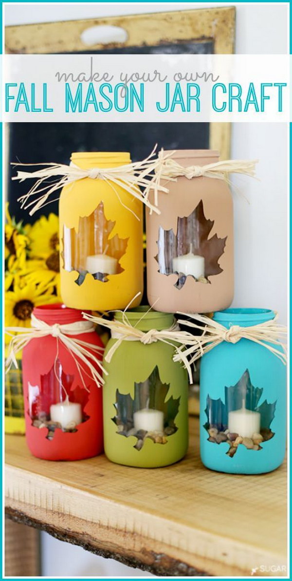 Fall Mason Jar Crafts. DIY fall décor