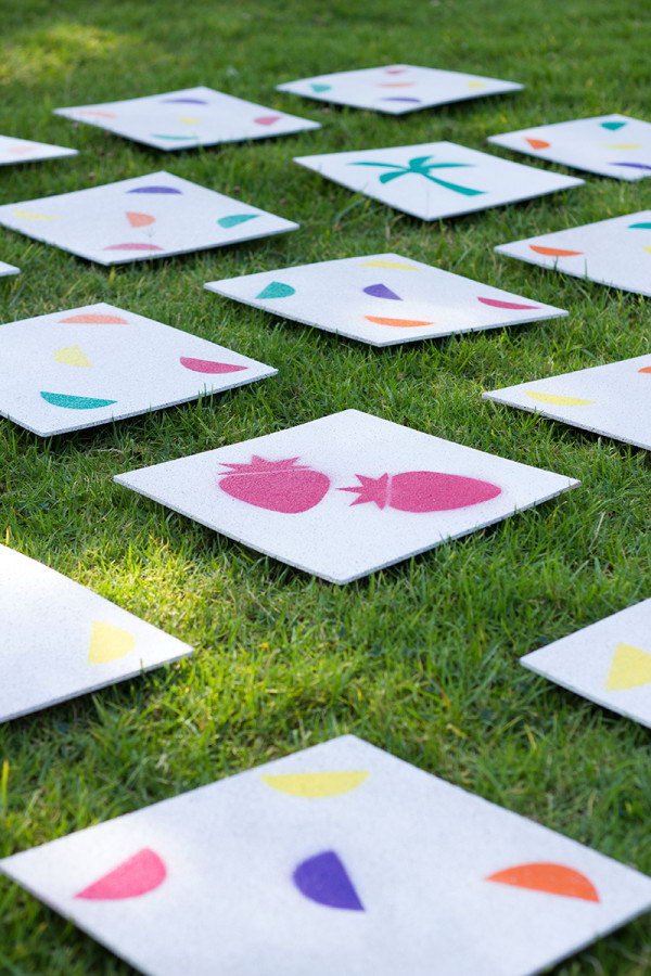 Giant Lawn Matching Game.