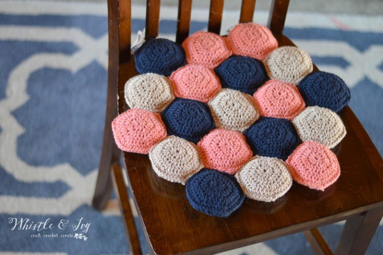 Hexie Puff Seat Cushion.