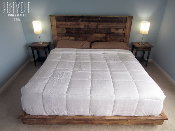 King Size Platform Bed Frame.