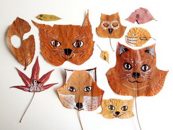 Leaf Animal Crafts.