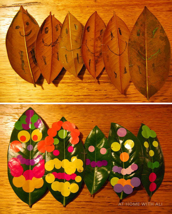 Leaf People Crafts for Kids.