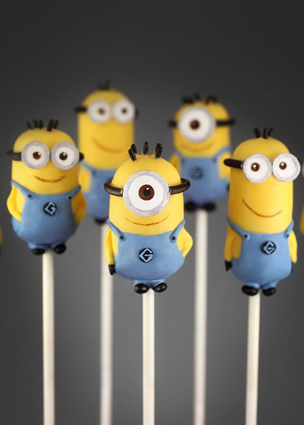 Minion Cake Pops.