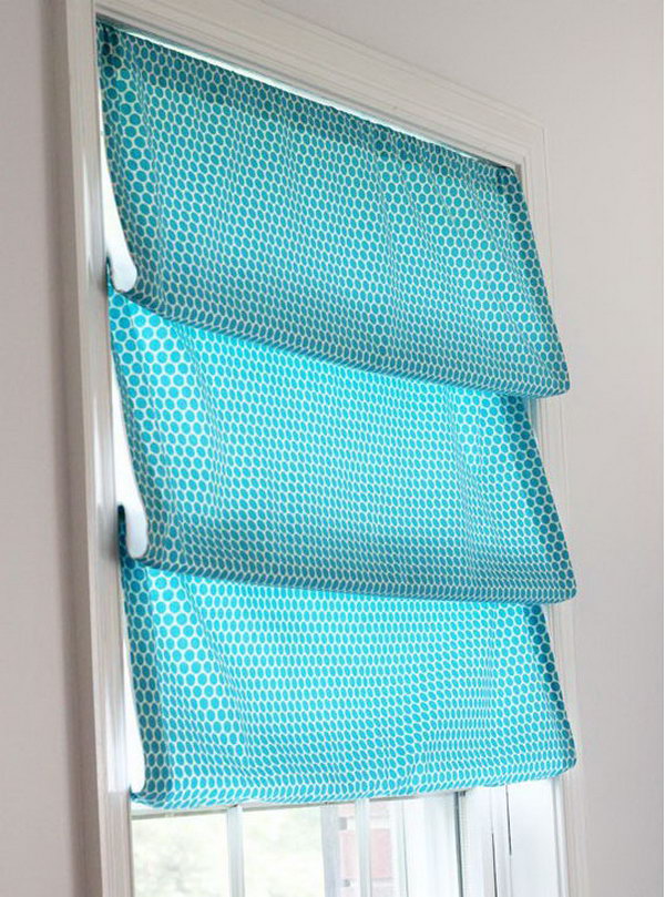 No-Sew Roman Shade. DIY Window Tutorials