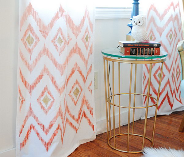 Ombre Ikat Curtain.