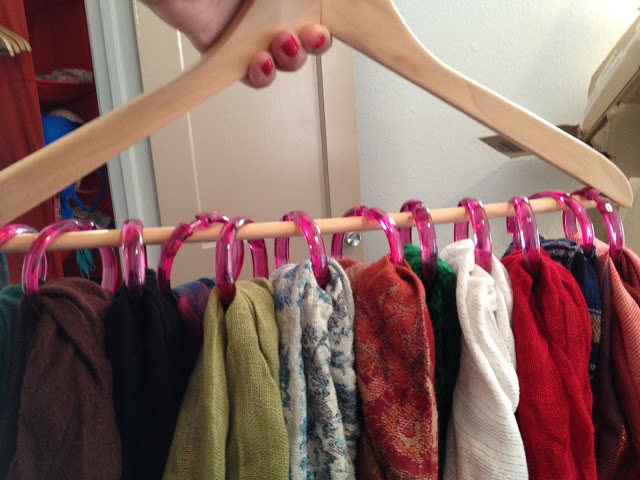 Organize your scarves.