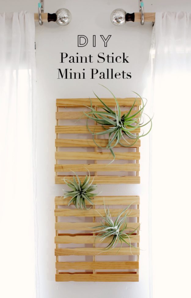 Paint Stick Mini Pallets.