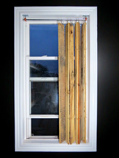 Pallet Wood Vertical Blinds.