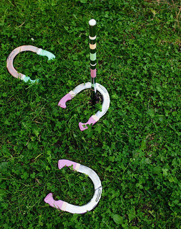 Pastel Horseshoes.