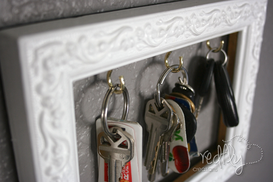 Picture Frame Key Organizer.