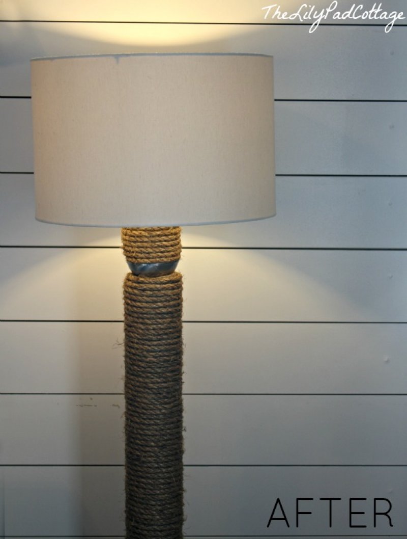 Rope Lamp. DIY Home Decor Ideas