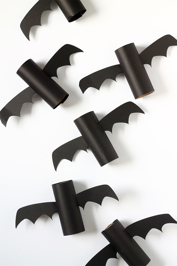 Simple bats. Homemade Halloween Decoration