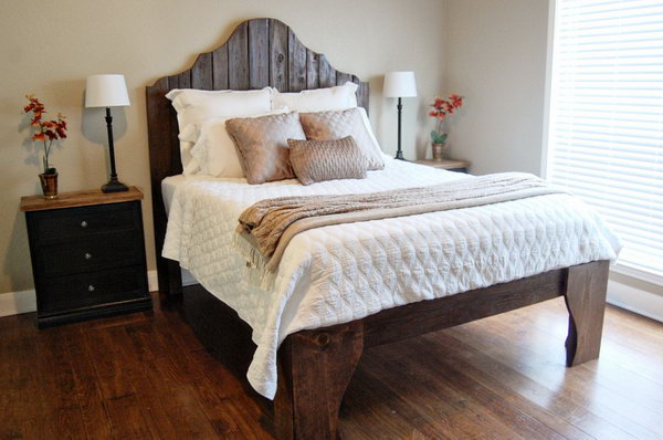 Statement Bed with Fantastic Front Legs.