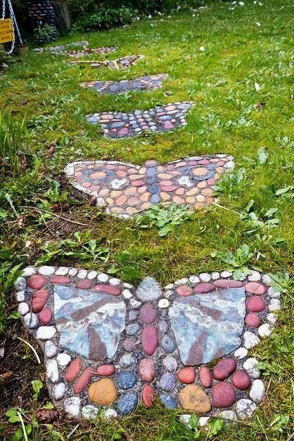 Stepping stones are a wonderful way.