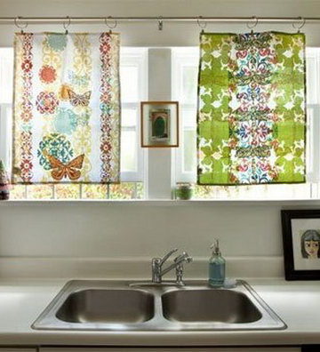 Tea Towel Curtains.