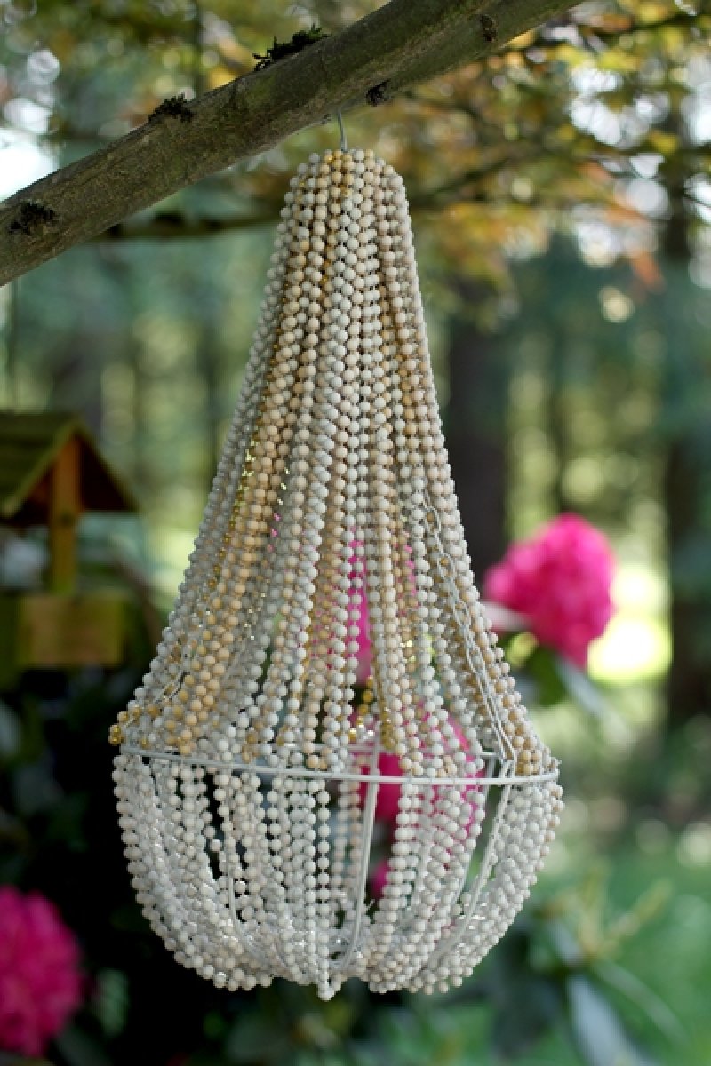 The Beaded Chandelier. DIY Dollar Store Home Décor