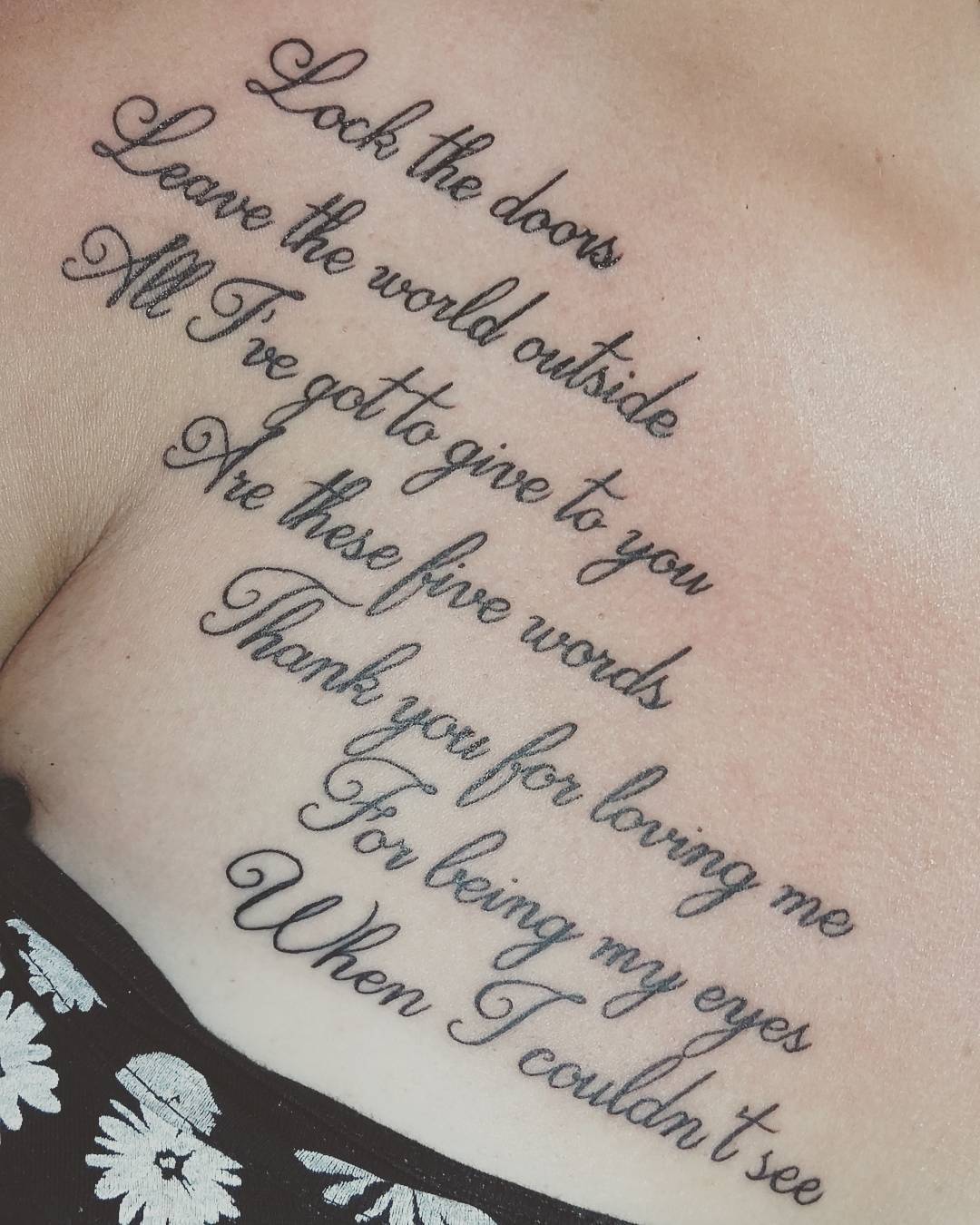 Song Lyrics Tattoo Ideas