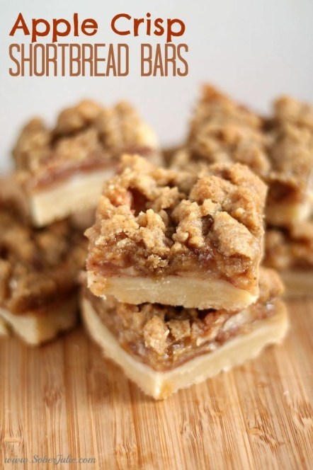 Apple Crisp Shortbread Bars.