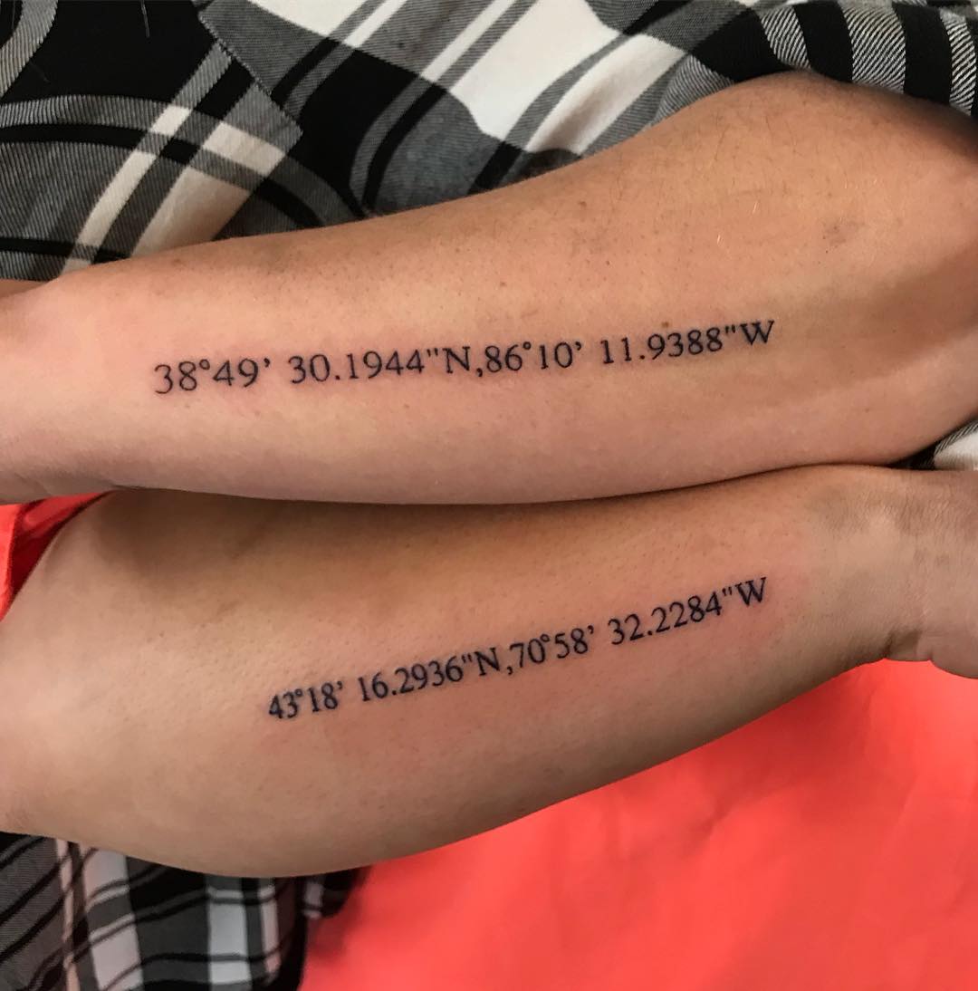 Best friend coordinates!