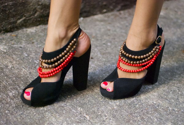 Burberry Inspired Tribal Heels.